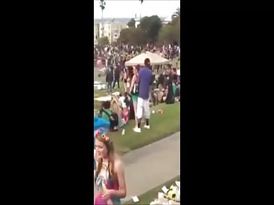 Crazy Couple Starts to Fuck In Front Everyone in Public Party