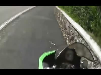 Friend Records his Partner's Final Ride on a Motorcycle..He Died Shortly after This Accident on the Highway in Mexico City 