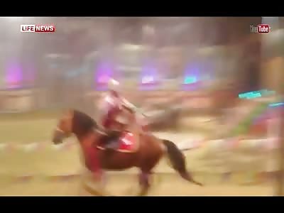 Female Performer is Dragged to her Death during Event in Front of Large Crowd 