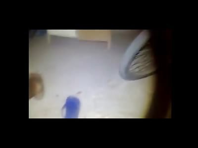 Blood on the Virgin Mary...Creepy Video of Man's Face Blown Off by a Shotgun while in his Hammock 