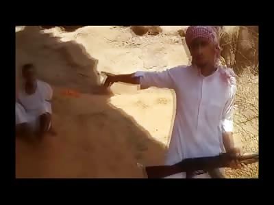 New ISIS Execution shows Begging Man Head Blown Off by AK-47