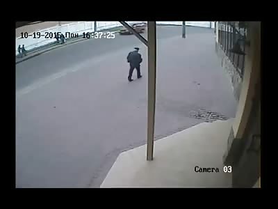 Pedestrians Brutally Hit by Out of Control Car while Walking on the Sidewalk 