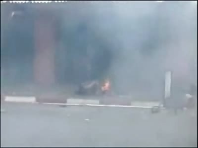 YNC Classic: Bomb Explodes Killing Two Bomb Squad Technicians Instantly and Sends One Flying (Body Burning Aftermath Included)