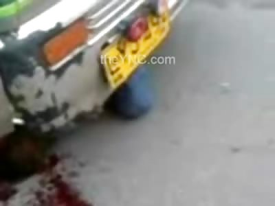 Poor Woman Crushed Under Vehicle...Head Split Open and Brains Splattered Down Roadway