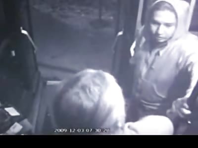 Punk in Edmonton Attacks Elderly bus Driver-