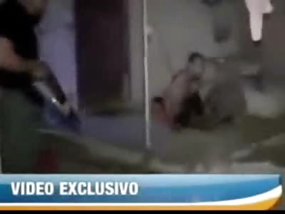 Police Shoot Surrendering Robbers Foot Off Point Blank