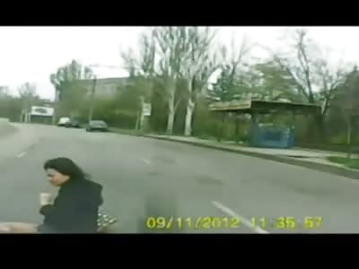 Stripper in High Heels Ranover on Her Way to Work