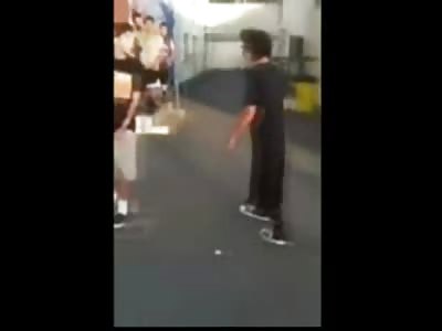 KARMA: Bully Takes Aluminum Bat to the Head ...Instantly KO'd Unconscious 