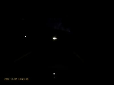 Suicide by Car in the Middle of the Night on Highway