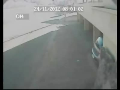 Pedestrian killed by Motorcyclist Instantly caught on CCTV