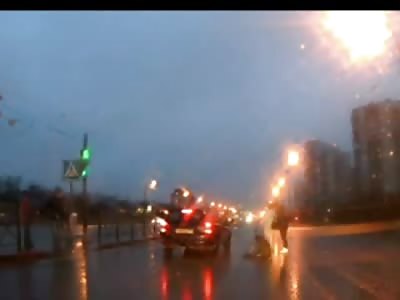 Pedestrians Mowed Down at a Cross Walk by Drunk