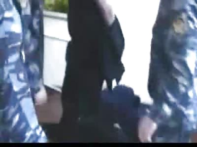 In Russia This is how the Prison Guards Welcome You