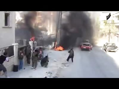 Fighter Risks his Life to Try to Save his Wounded Partner in Crazy Firefight 