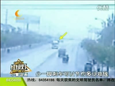 BRUTAL Death:  Woman Sweeping the Street is Ran over and Crushed by Cement Mixing Truck