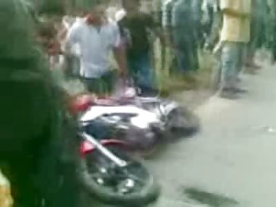 Kids Steamrolled in Unrecognizable Gore Aftermath of Fatal accident