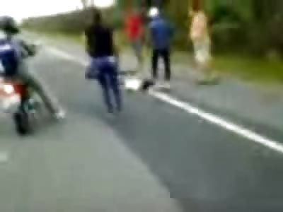 Boy with Backpack Killec with his Parents in Gory Biking Accident 