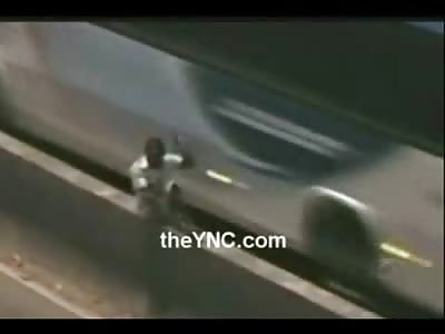 One Legged Man REALLY wants to Cross the Road....