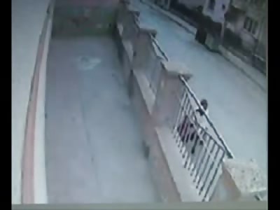 Little Girl walking with her Mother is Crushed against Fence by Drunk Driver...