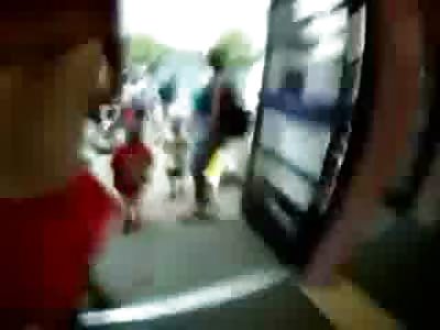 Belligerent Ghetto Black Lady is Tazed Unconscious in Front of Her Kids 