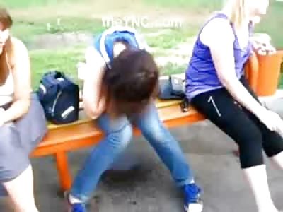 Girl cant Hold It Anymore and Pees right in Public