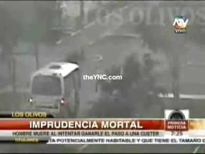 This is Why you Dont Try to Outrun a Bus...