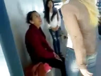 Blonde Bully learns a Lesson: Don't pick on the Quiet Girl