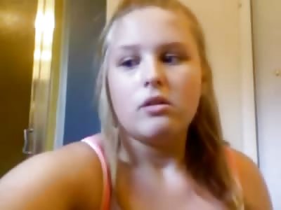 Awww Cute Girl wants to Show you how to Curl your Hair but Messes that Up Quick