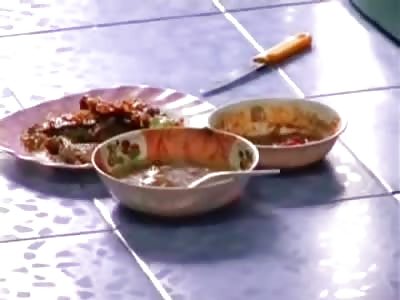 Creepy Mannequin-Like Woman Peering out the Window onto the Street