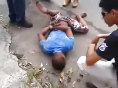 Thief gets a Boot to the Face and an Ass Kickin from a Pissed Off SOB