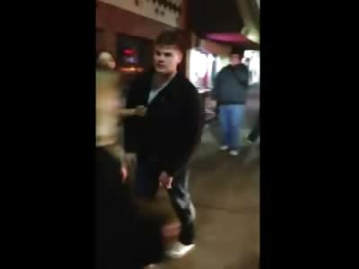 Moronic Dweeb is KO'd Twice in the Matter of a Minute