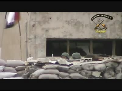 Snipers Perfect Head shot of Solider in his Fox Hole