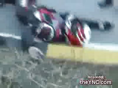 Motorcycle vs. Audi
