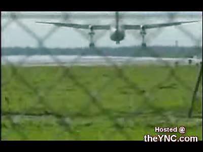 Plane Caught on Fire