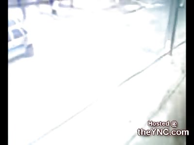 Two Police Cars Crash into Each Other