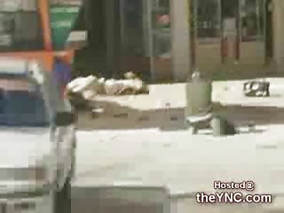 Failed Suicide Bomber shot Dead by Isreali Police Officer (Uncensored)