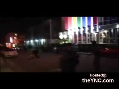 Man gets Brutally KO'd in front of his Girlfriend