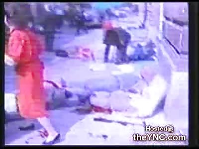 Horrific and bloody aftermath of Serbs bombing Sarajevo