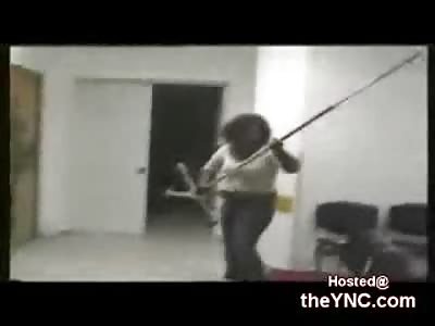 Mentally Ill Black Woman goes Insane in an Emergency Room