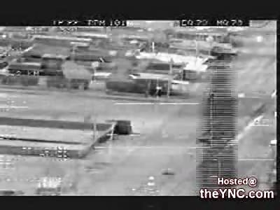 Four Insurgents in Iraq are Incinerated by a Kiowa Helicopter Hellfire Missile