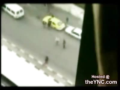 Guy Left Shot in the Steet Convulsing