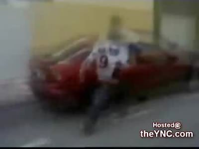 Punk Kids kick the Mirrors off a Row of Cars