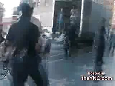 LAPD Beat Peaceful Protestors Including man in Wheelchair