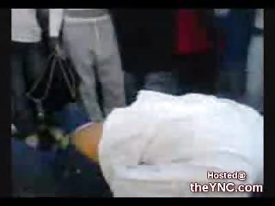 Two Latina Chicas pound it out on the Pavement