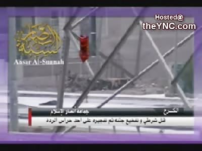 Iraqi checking out an Object gets Shredded by an IED