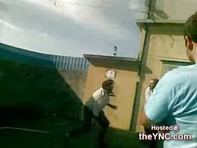 Old Man lands a Wicked Right Hand