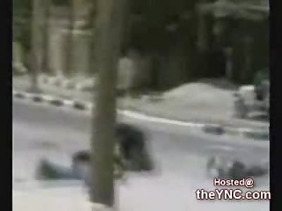 Hamas Militia Fire on Civilians