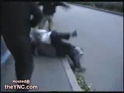 Russian Nationalists Beat a Black Man Unconscious with a Cane and Kicks to the Head