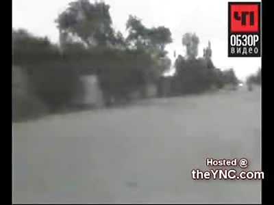 Maniac intentionally  Runs Guy Down with his Car