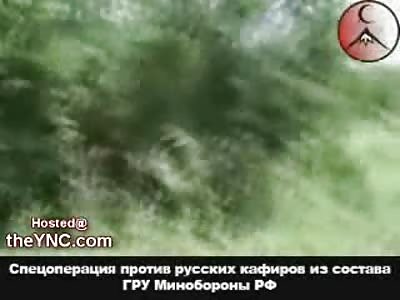 Chechen Mujahideen RPG Ambush on a Russian Convoy