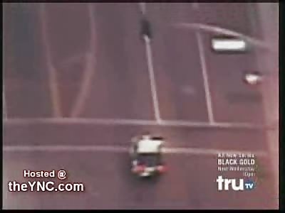 Cop Drives Right Through a Full Blown Building While Chasing Suspect